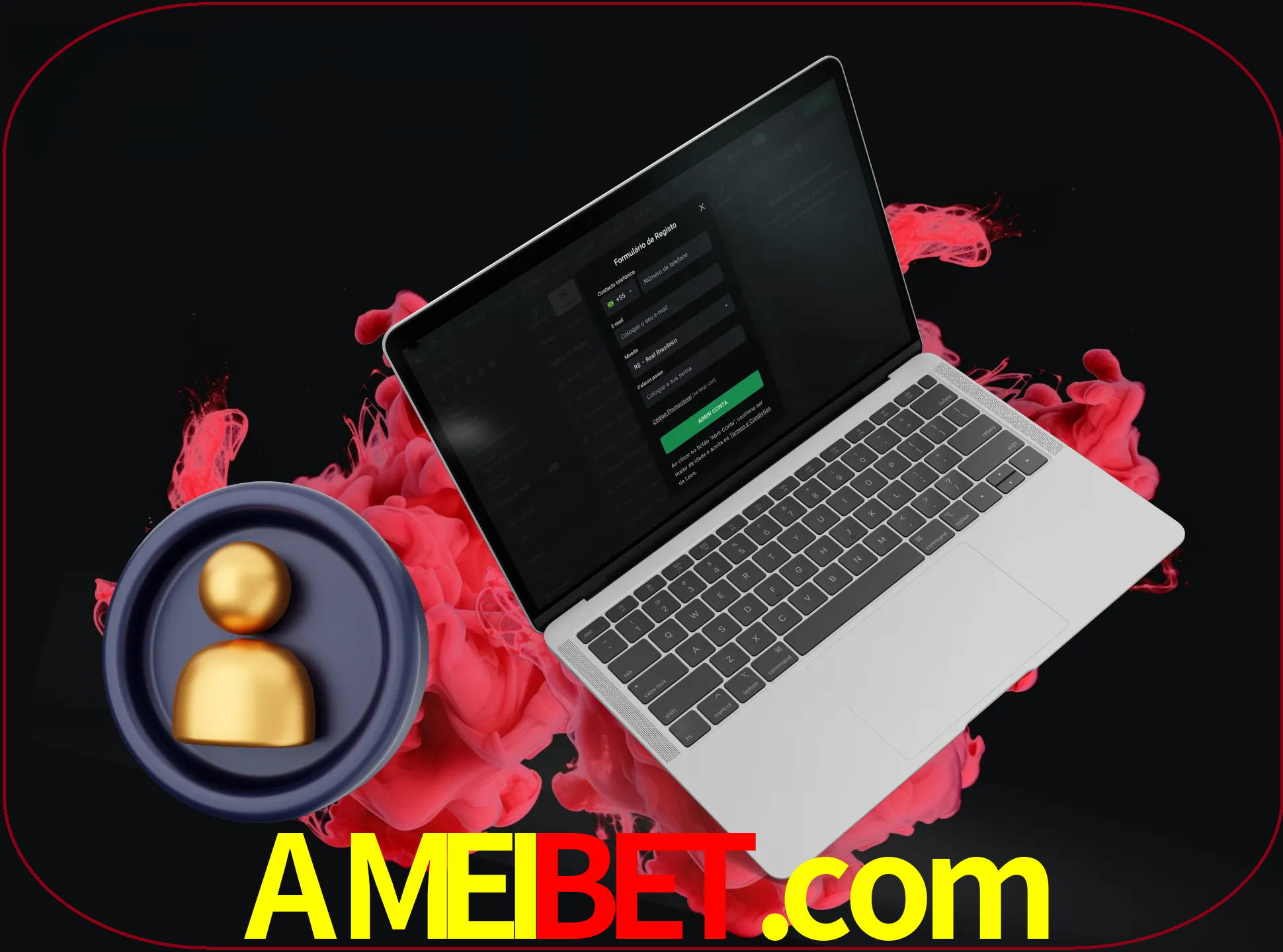No cabeçalho do site ameibet, clique no botão que o levará a um formulário especial onde terá de introduzir as suas informações actuais.