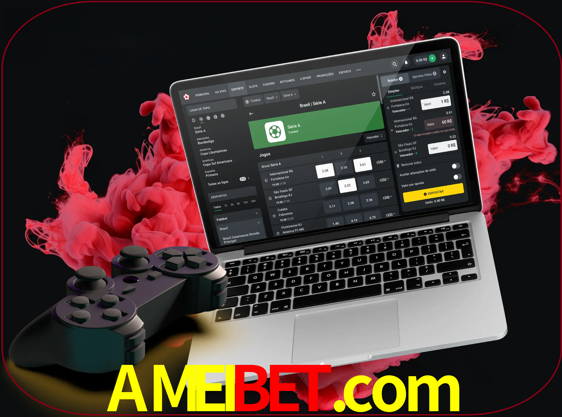 Visite a secção especial de jogos de vídeo em ameibet para descobrir em que jogos pode apostar e ganhar muito dinheiro.