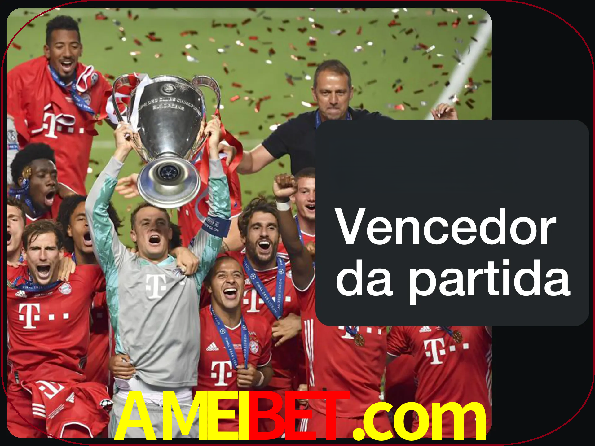 Aposte no vencedor e ganhe uma grande quantia de dinheiro.