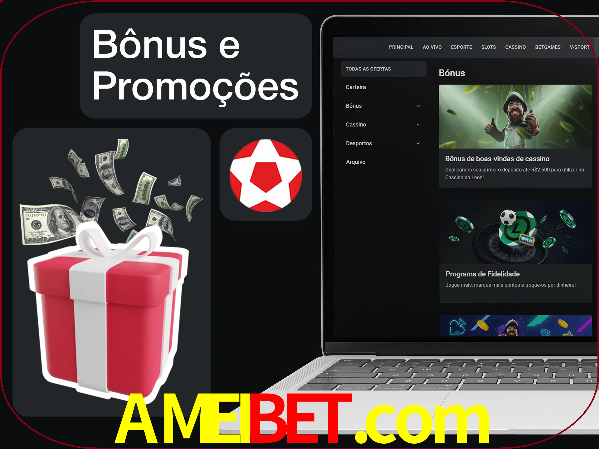 Verifique se há novos bônus e promoções.