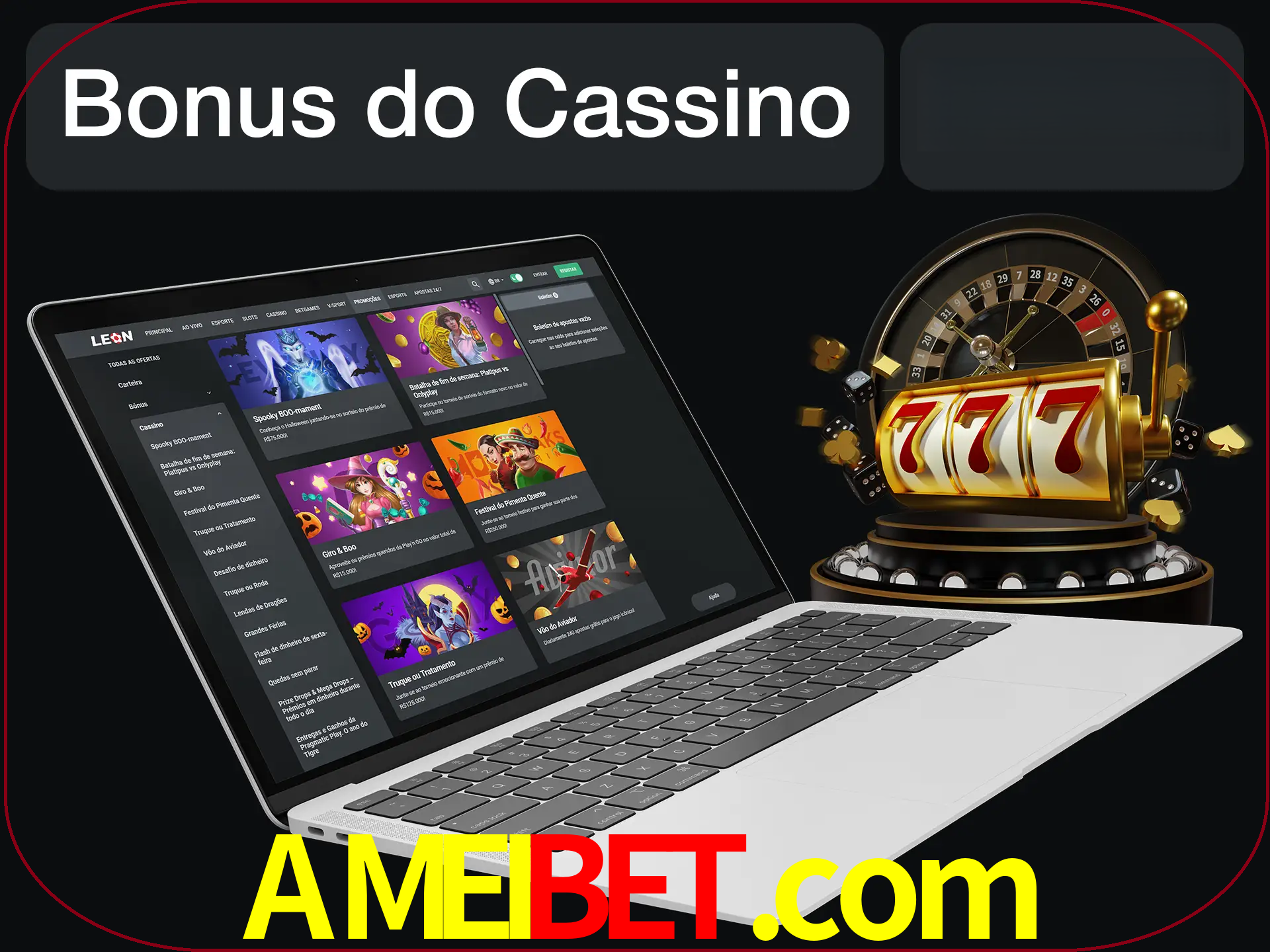 Use o bônus do cassino para começar melhor.